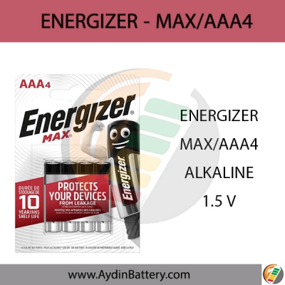 باتری نیم قلمی آلکالاین ENERGIZER-AAA4 MAX