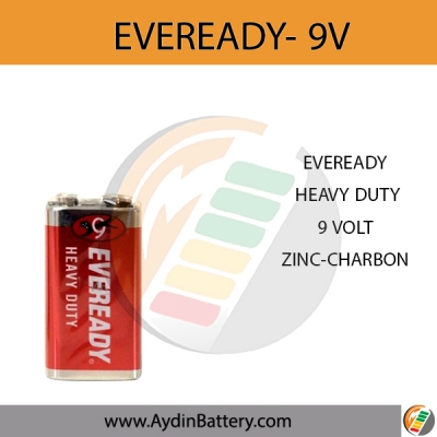 باتری کتابی اوریدی EVEREADY SUPER HEAVY DUTY- 9V