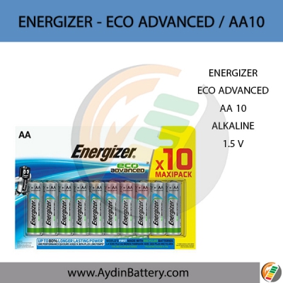 باتری قلمی آلکالاین انرجایزر ENERGIZER-AA10 ECO ADVANCED