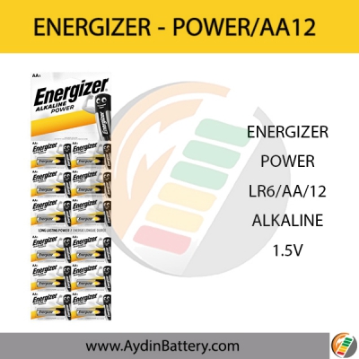 باتری قلمی آلکالاین انرجایزر ENERGIZER-AA12 POWER