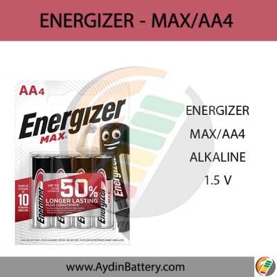 باتری قلمی آلکالاین ENERGIZER-AA4 MAX