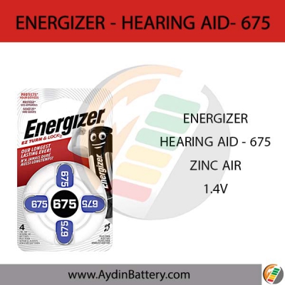 باتری سمعکی انرجایزر ENERGIZER- HEARING AID 675