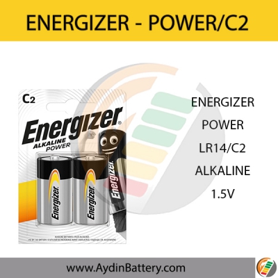 باتری سایز متوسط آلکالاین انرجایزر ENERGIZER-C2 POWER