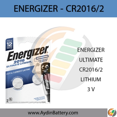 باتری سکه ای لیتیومی انرجایزر ENERGIZER-UTIMATE CR2016 B2